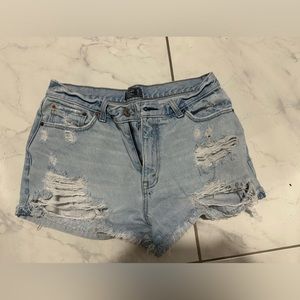 abercrombie great quality jean shorts
